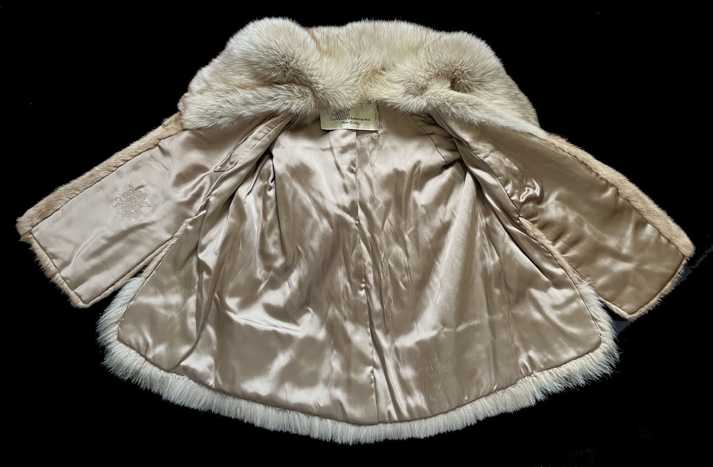 EMBA Pastel Brown Mink & Norwegian Fox Fur Cape