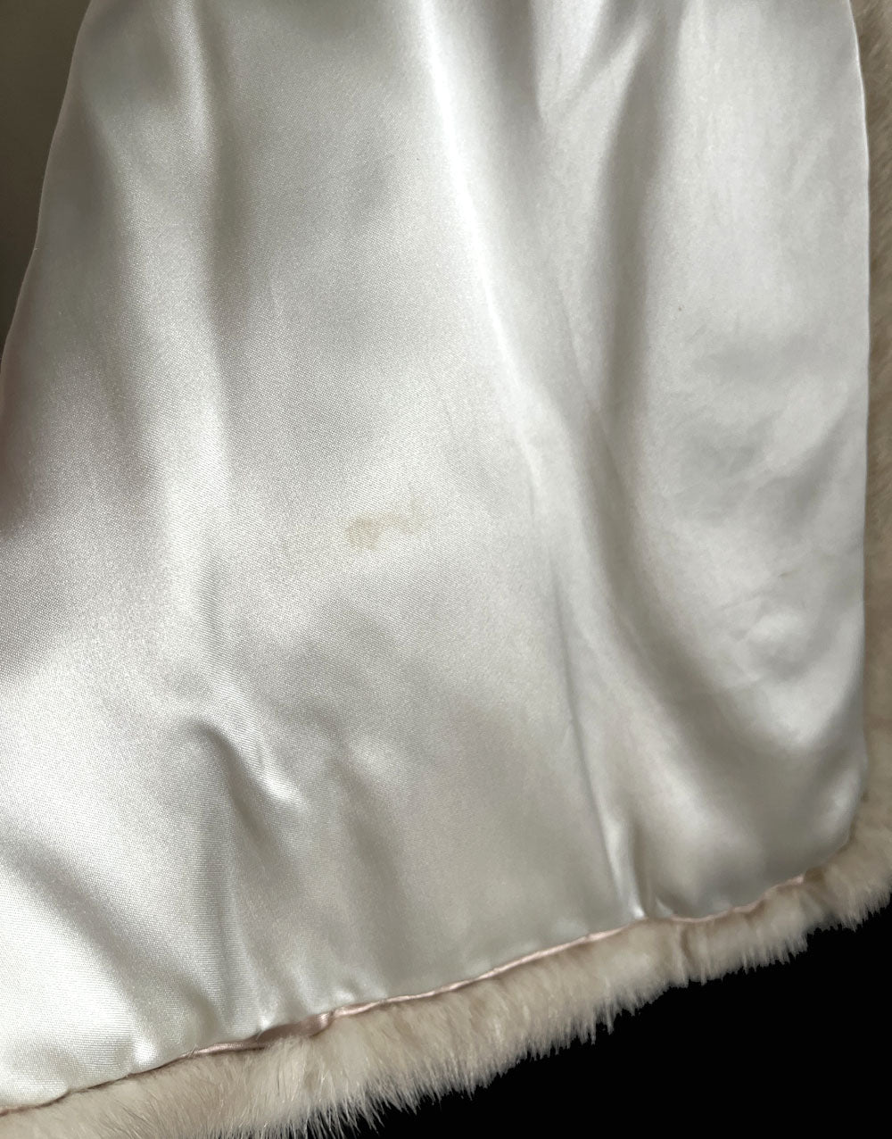 Blonde Ivory Mink Fur Stole