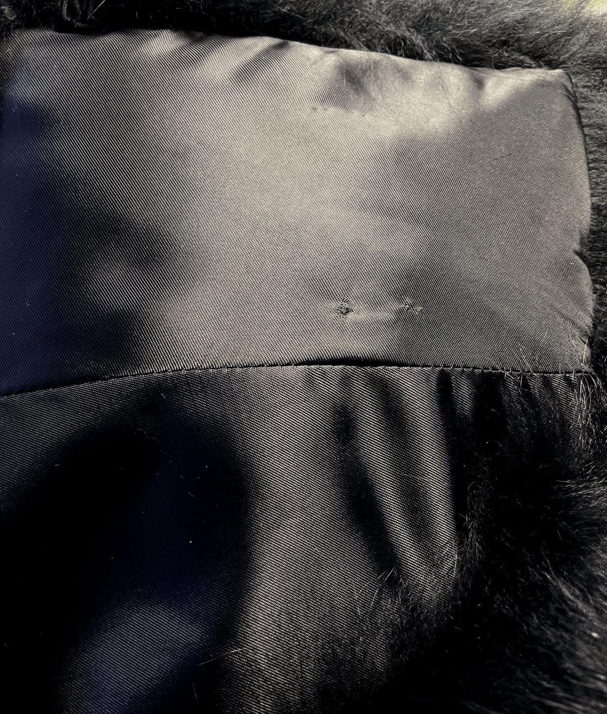 Black Fox Fur Cape