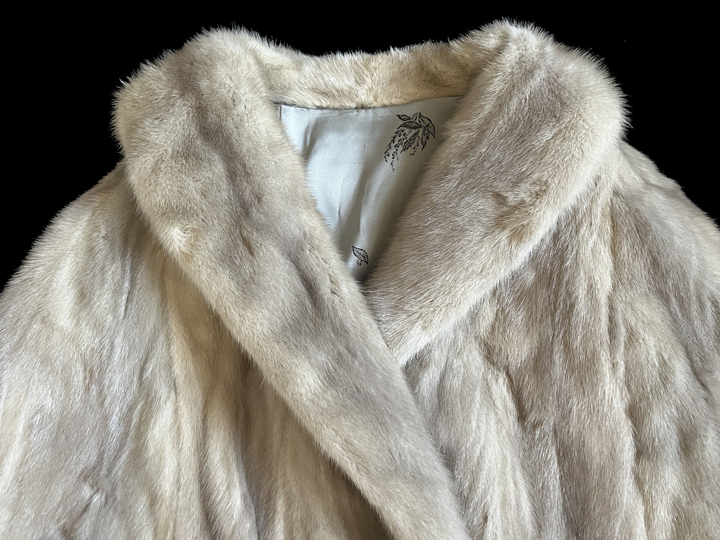 Cerulean MINK Fur Cape