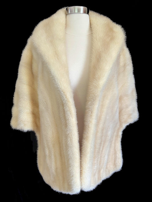 Blonde Mink Fur Stole