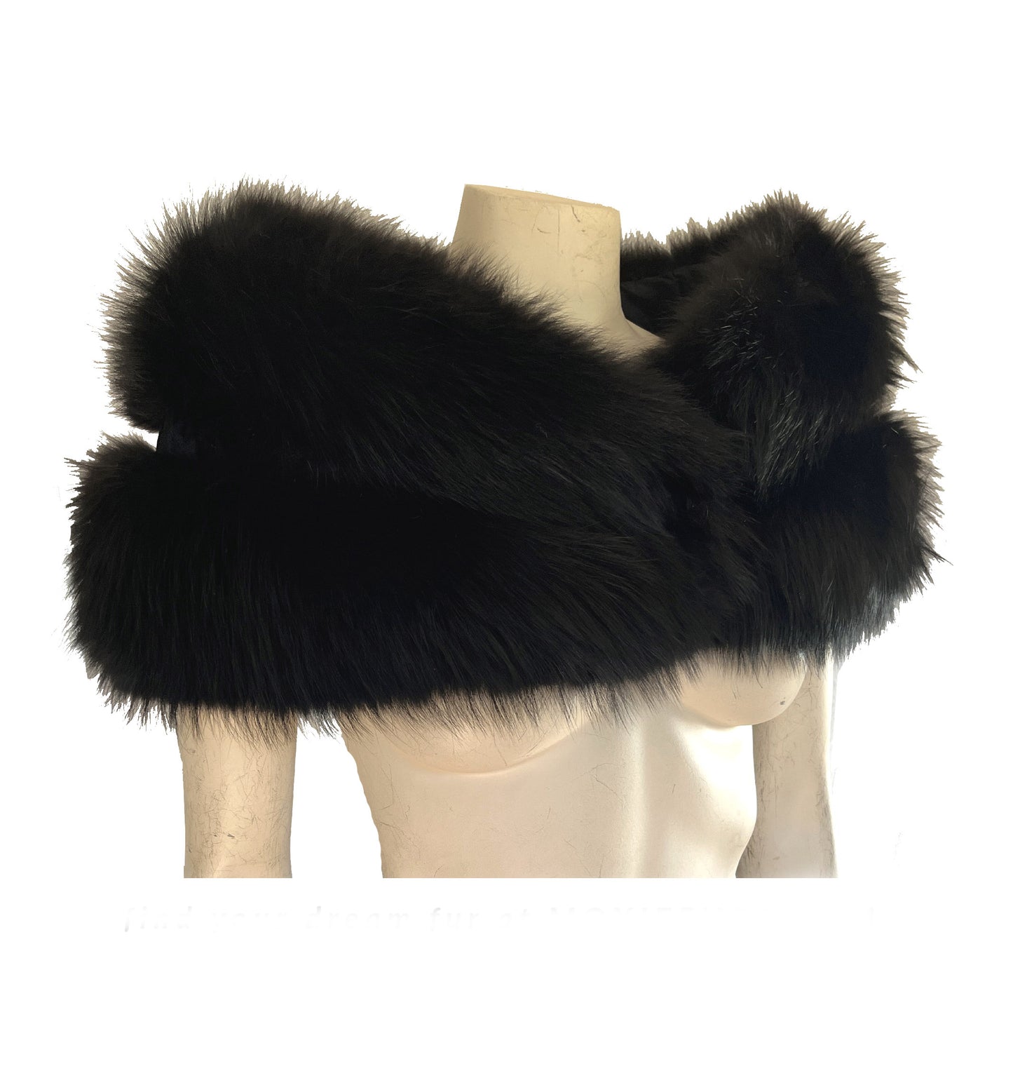 Black Fox Fur Stole