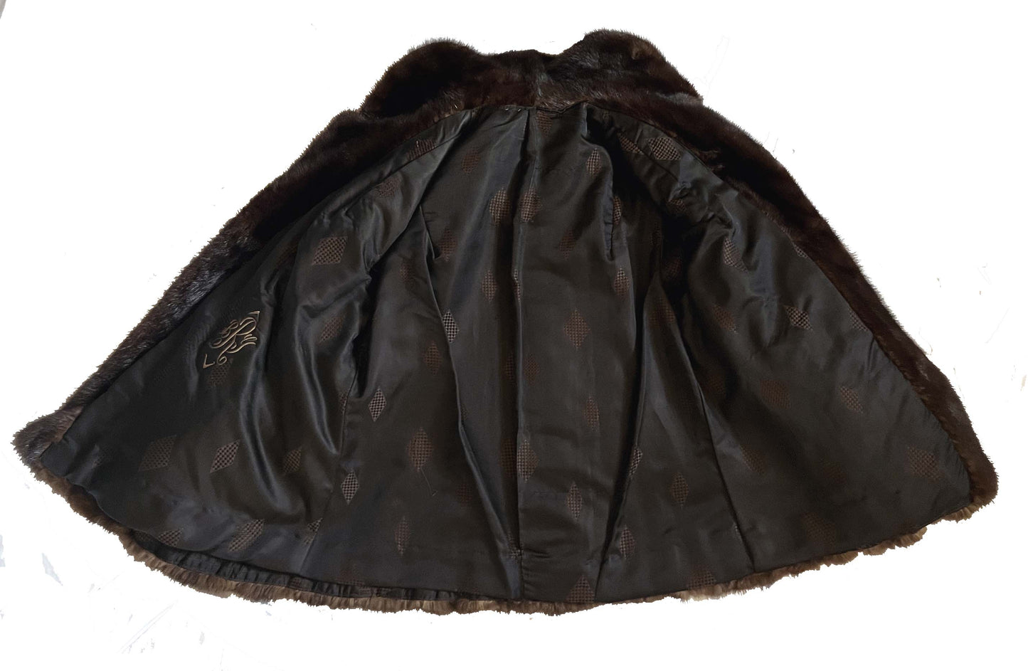 Brown Ranch Mink Fur Jacket Coat