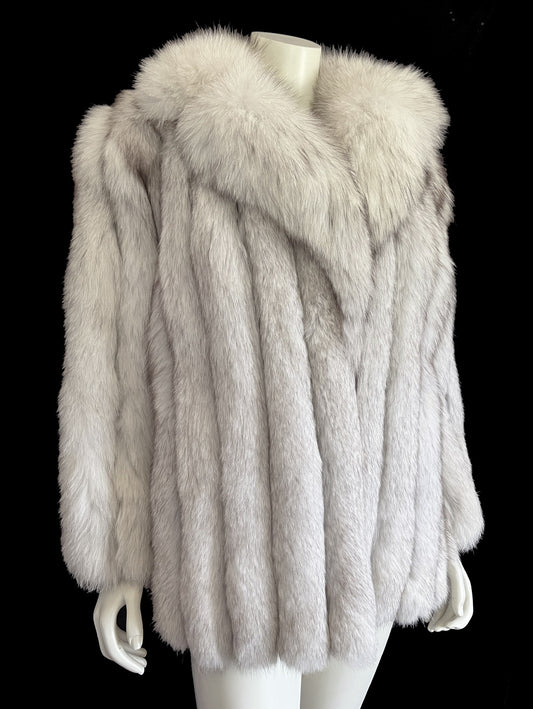 Beautiful Norwegian Fox Fur Coat Jacket