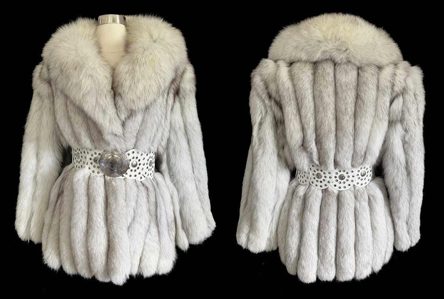 Beautiful Norwegian Fox Fur Coat Jacket