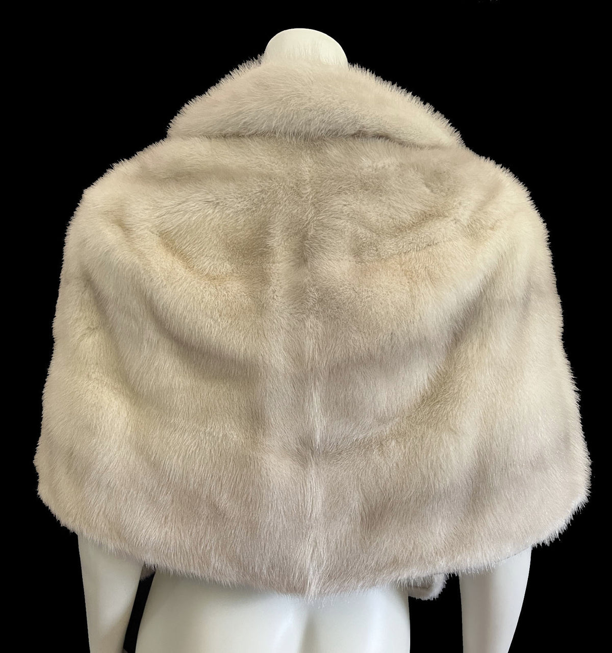 Blonde Ivory Mink Fur Stole