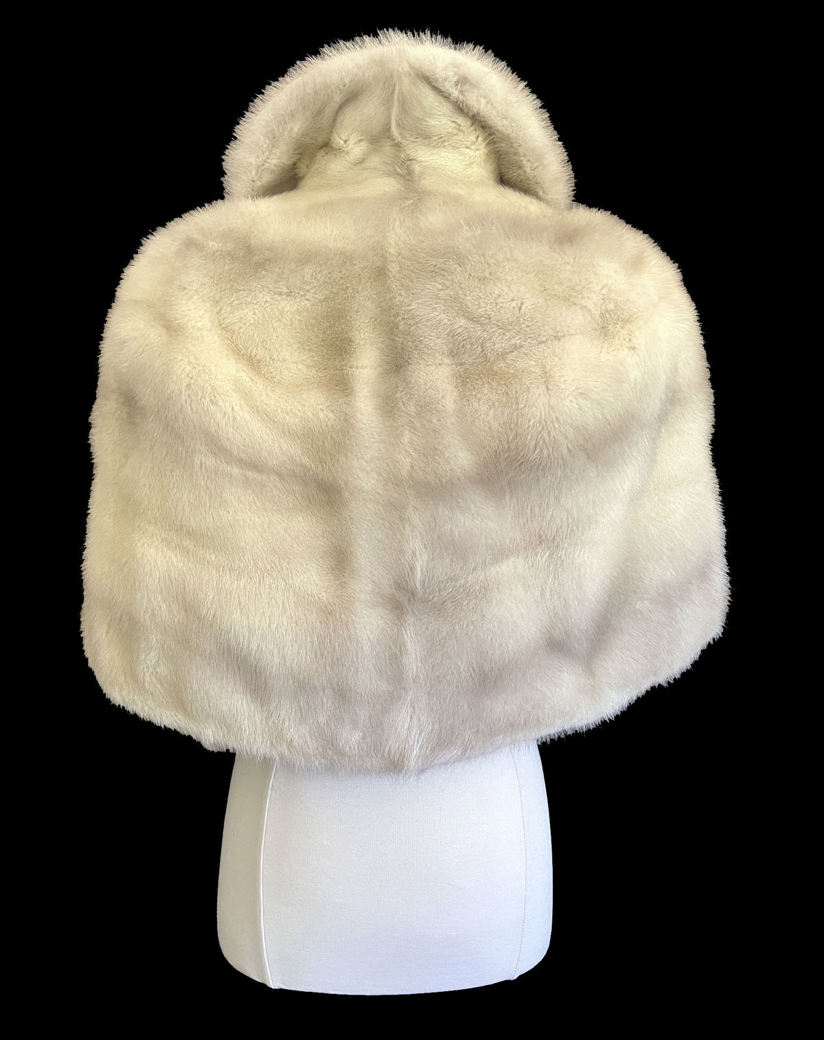 Blonde Ivory Mink Fur Stole