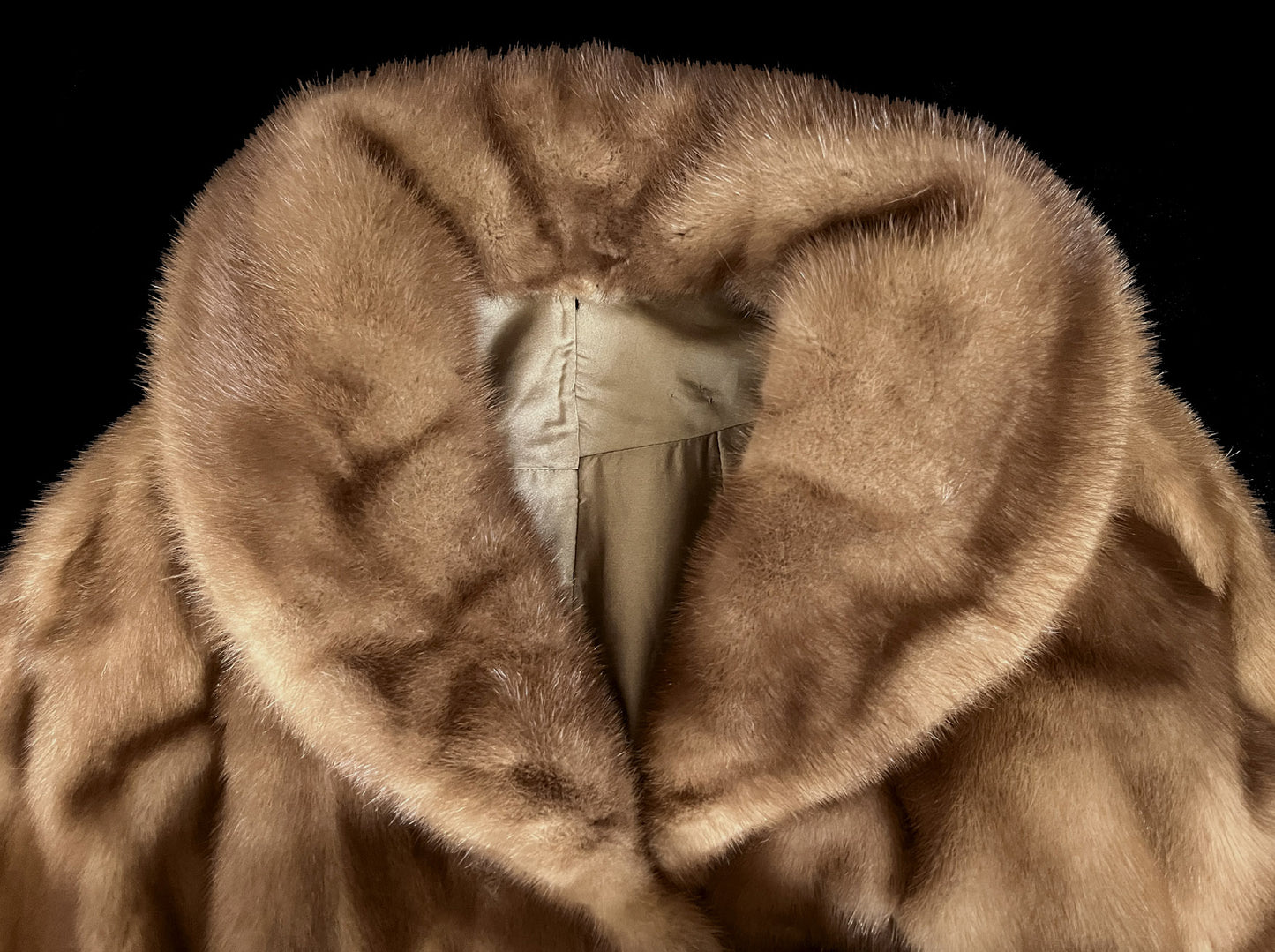 Brown Mink Fur Cape, Autumn Haze Pastel Stole