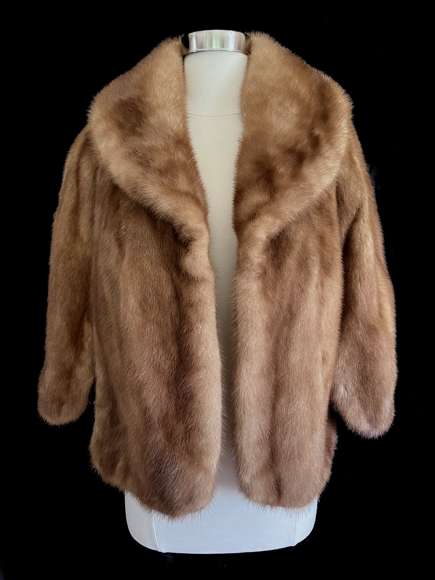 Brown Mink Fur Cape, Autumn Haze Pastel Stole