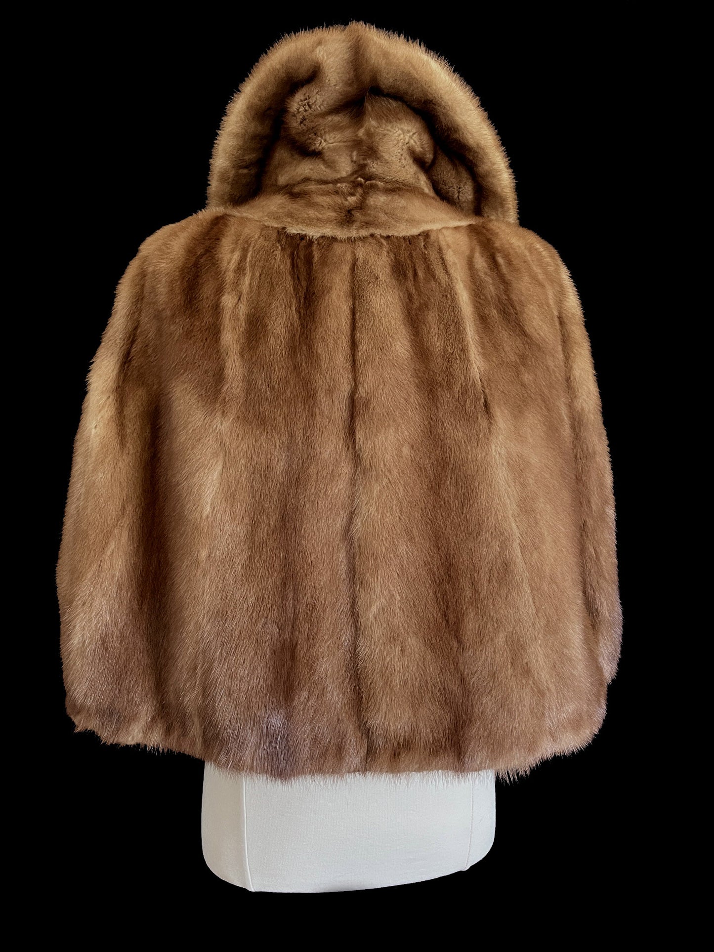 Brown Mink Fur Cape, Autumn Haze Pastel Stole