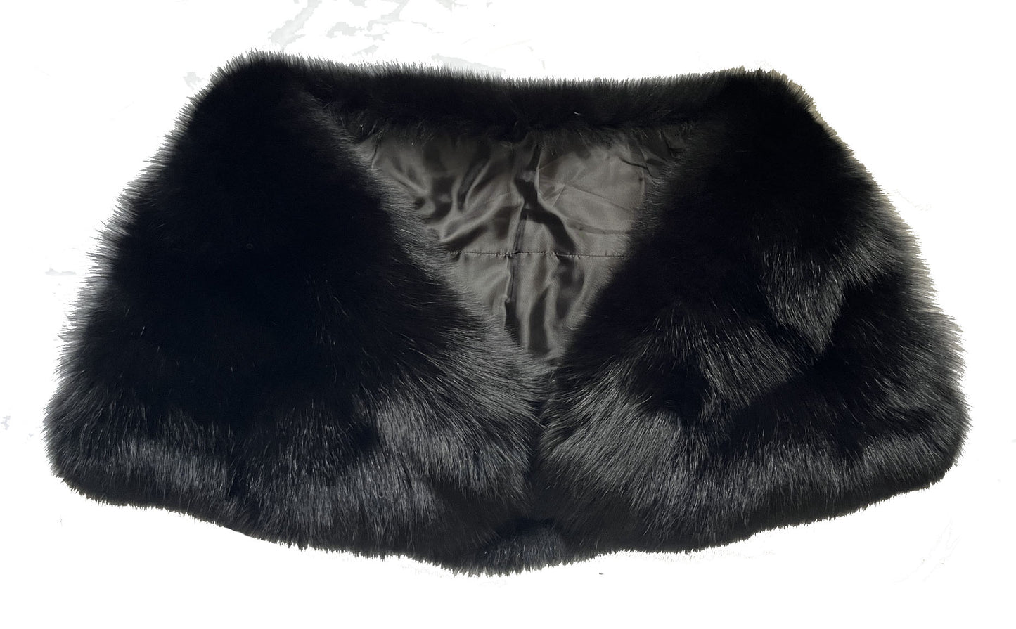 Black Fox Fur Cape
