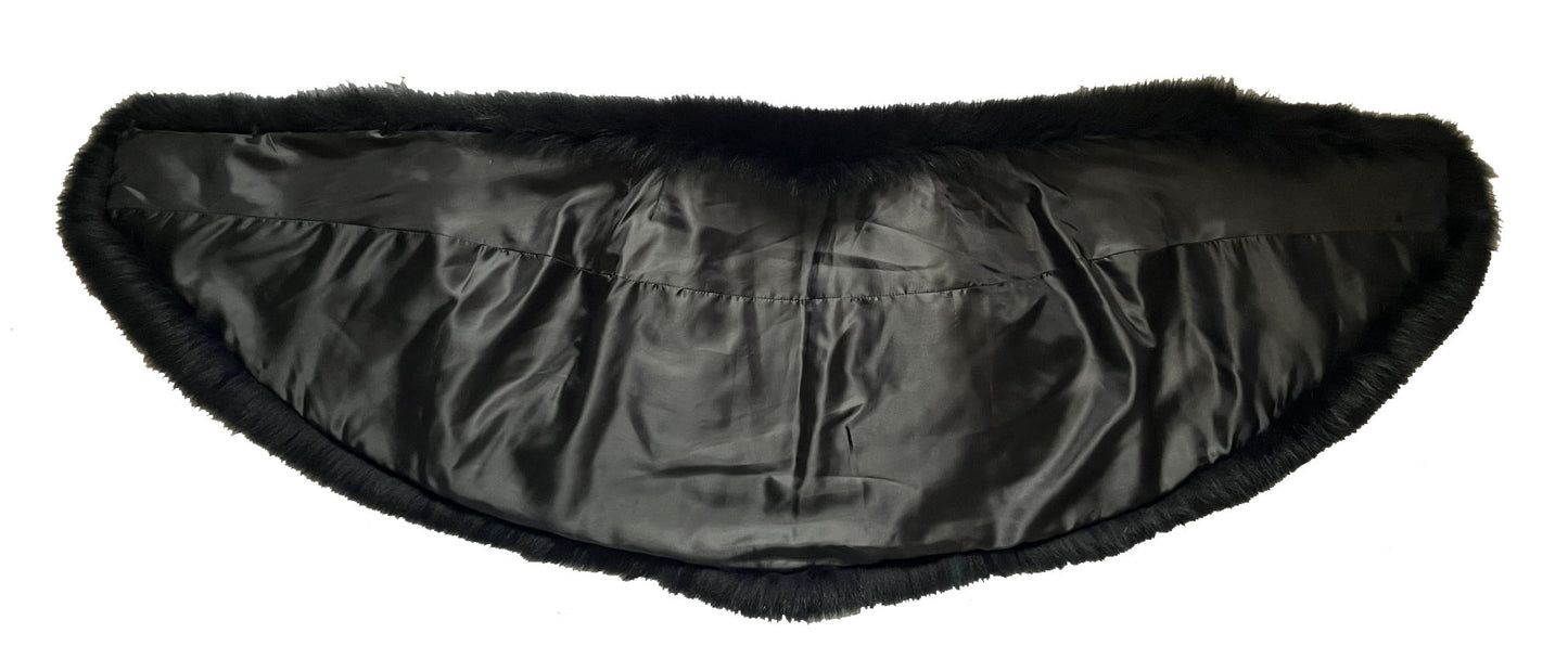 Black Fox Fur Cape