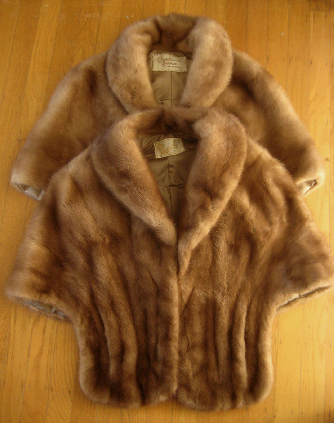 Wedding fur stoles, Gift for bridesmaid & bride, Bridal cape, Real vintage fur coat, Mink or fox fur shawl bolero jacket, Custom order