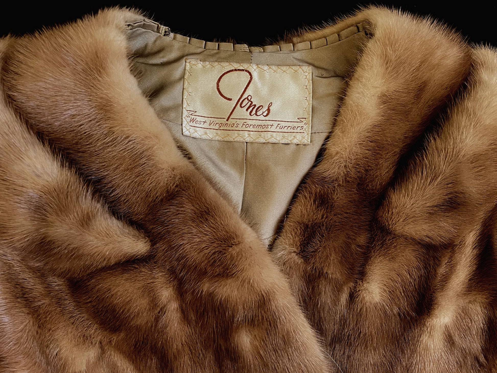 Brown MINK Fur Stole, Pastel Bridal Cape, Real Vintage Autumn Haze Bolero Jacket, Winter Wedding Bridesmaid Shawl, Mother of the Bride Gift