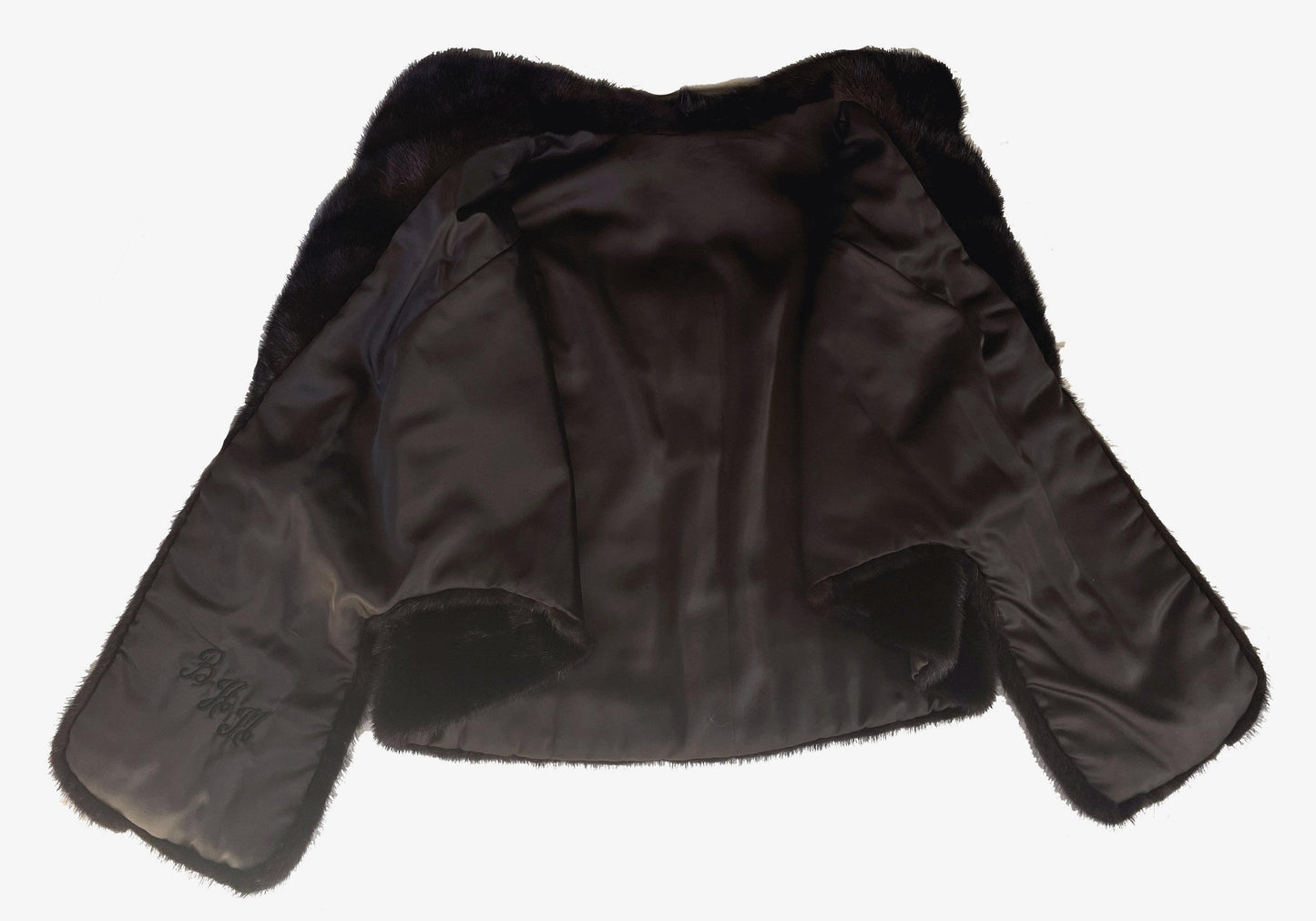 Brown MINK Fur Stole, Mahogany Vintage Shawl, Dark Ranch Bridal Jacket Coat, Winter Wedding Cape, Mother of the Bride Gift, Large XL Plus