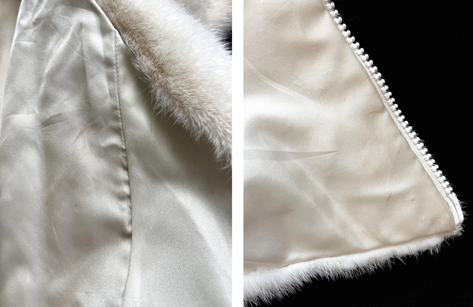 Ivory MINK Fur Hooded Cape, Winter Wedding Bridal Cloak, Cream White Blonde 1970s Jacket Coat Poncho Stole Shawl, Real Vintage Gift for Her