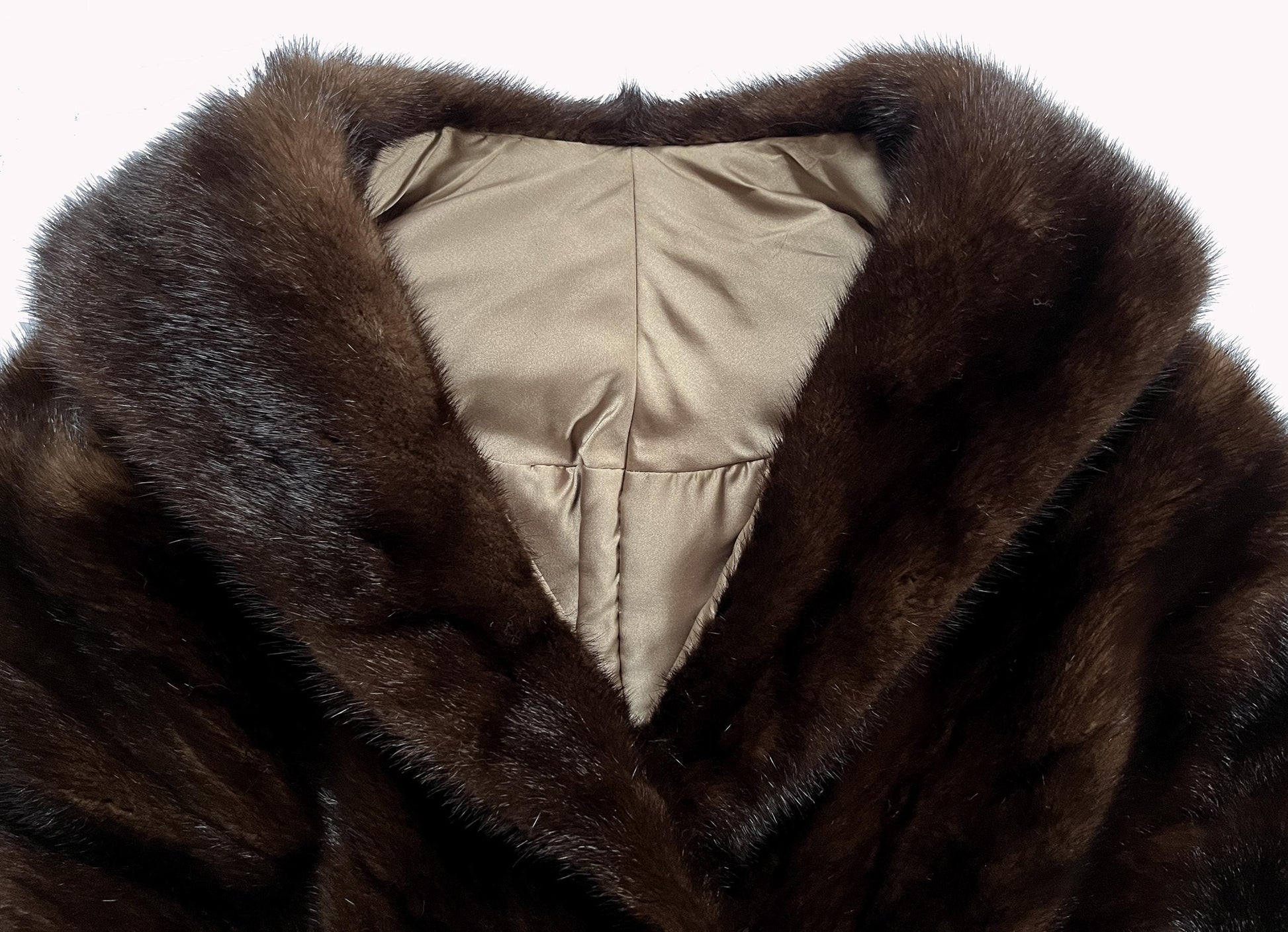 Mahogany MINK Stole, Brown Ranch Fur Bridal Shawl, Mother of the Bride Gift, Bridesmaid Winter Wedding Cape, Vintage Coat Jacket, Large XL
