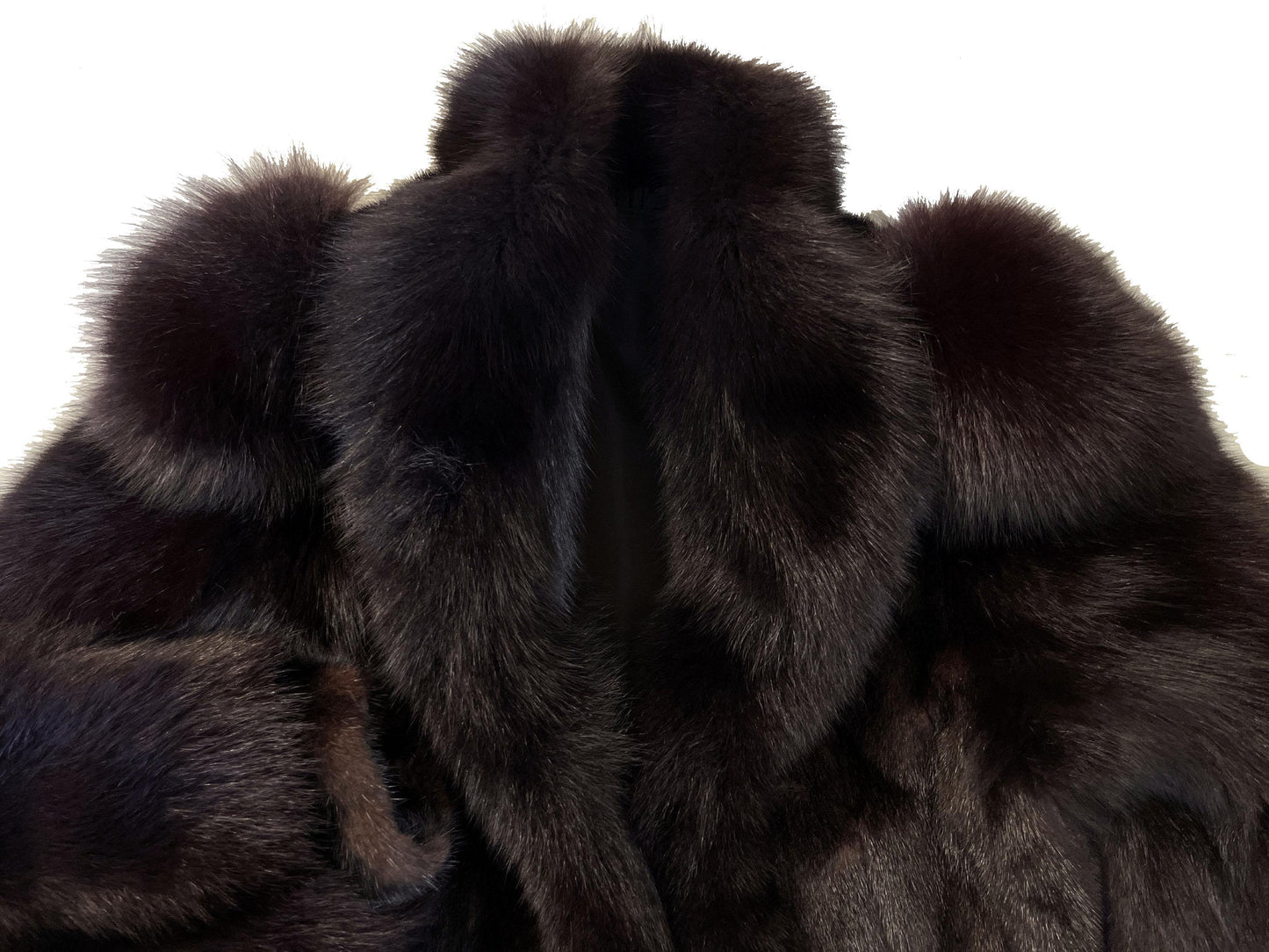 MINK & FOX Fur Coat, Mahogany Ranch Real Vintage Black Jacket, Great Gatsby Party, '80s Mob Wife Tuxedo Gift, Apres Ski