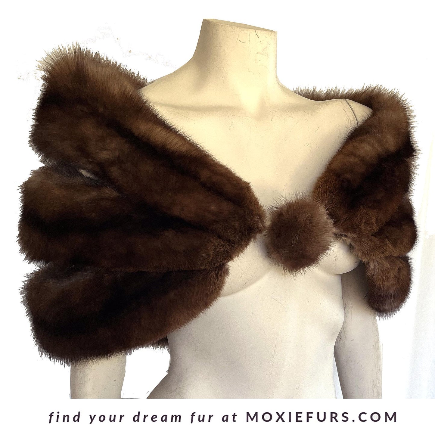 SABLE Fur Cape, Winter Wedding Stole, Russian Barguzin Real Vintage Fur Shawl, Mother of the Bride Gift, Mink Bridal Jacket Shawl, Small XS
