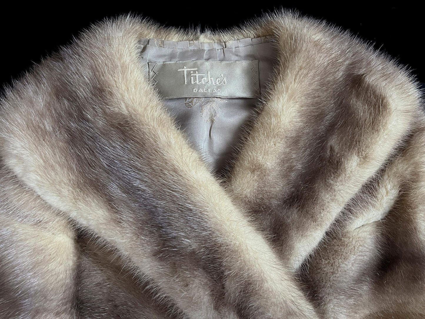 Taupe MINK Fur Stole, Brown Rustic Shawl, Real Vintage Bridal Cape, Gray Winter Wedding Coat, Bridesmaid Jacket Gift, Great Gatsby, Small