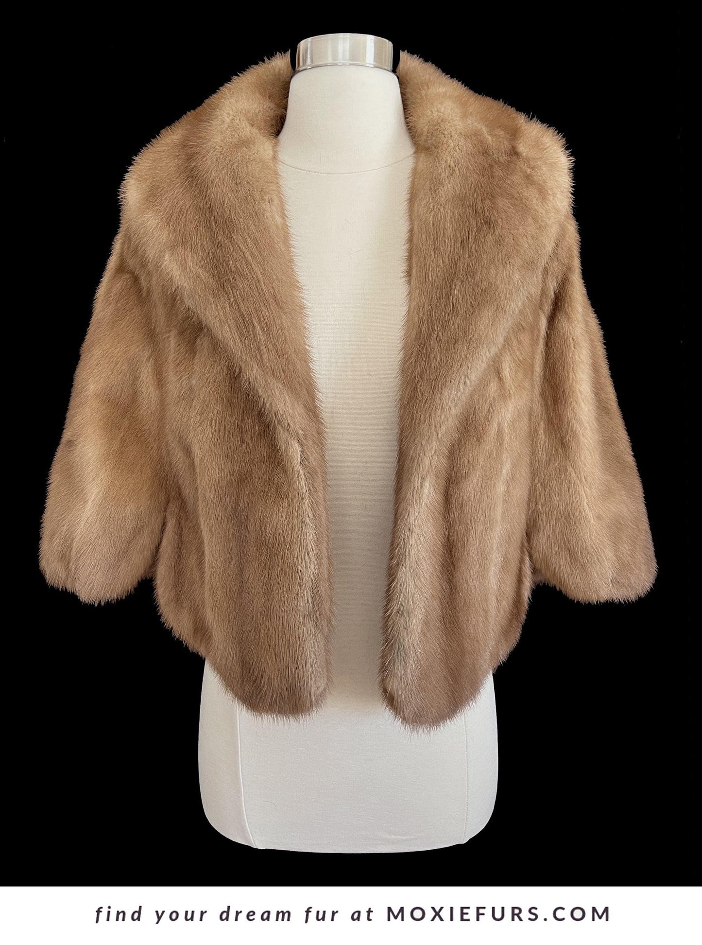 Brown MINK Fur Cape, Autumn Haze Real Vintage Shawl, Pastel Bridal Jacket, Winter Wedding Stole, Bridesmaid Coat, Mother of the Bride Gift