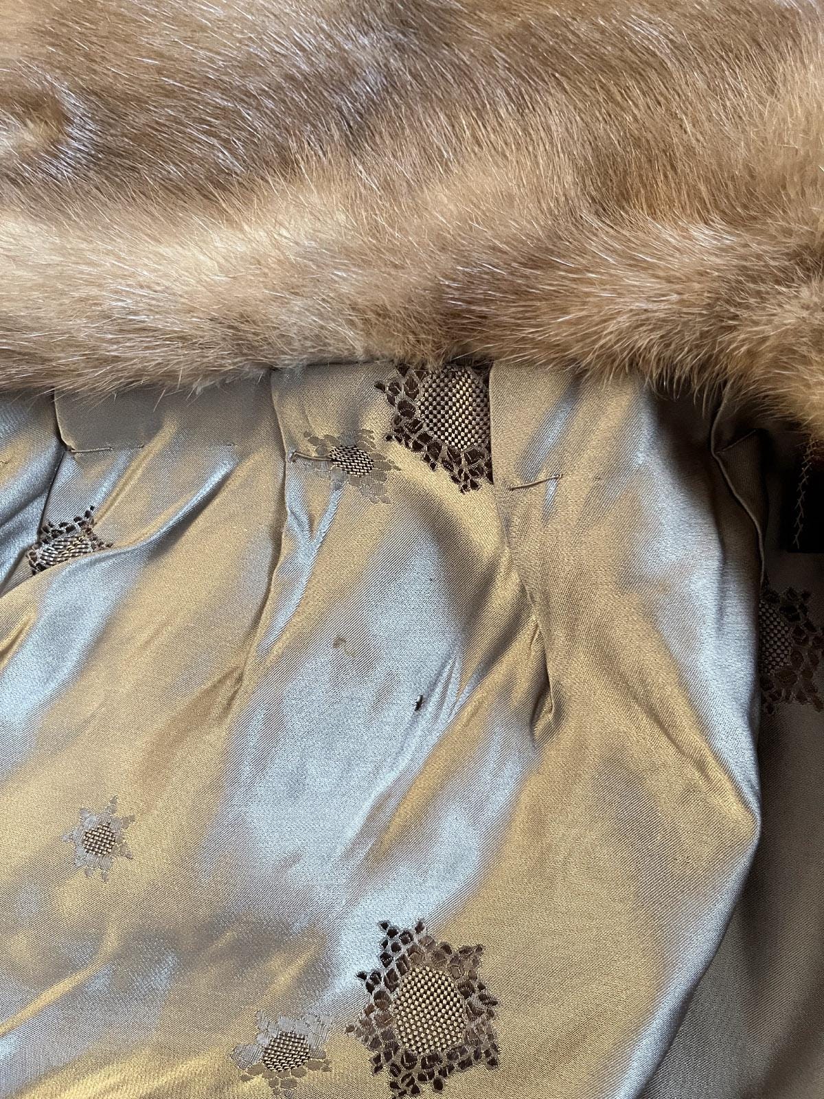 Brown MINK Fur Cape, Autumn Haze Real Vintage Shawl, Pastel Bridal Jacket, Winter Wedding Stole, Bridesmaid Coat, Mother of the Bride Gift