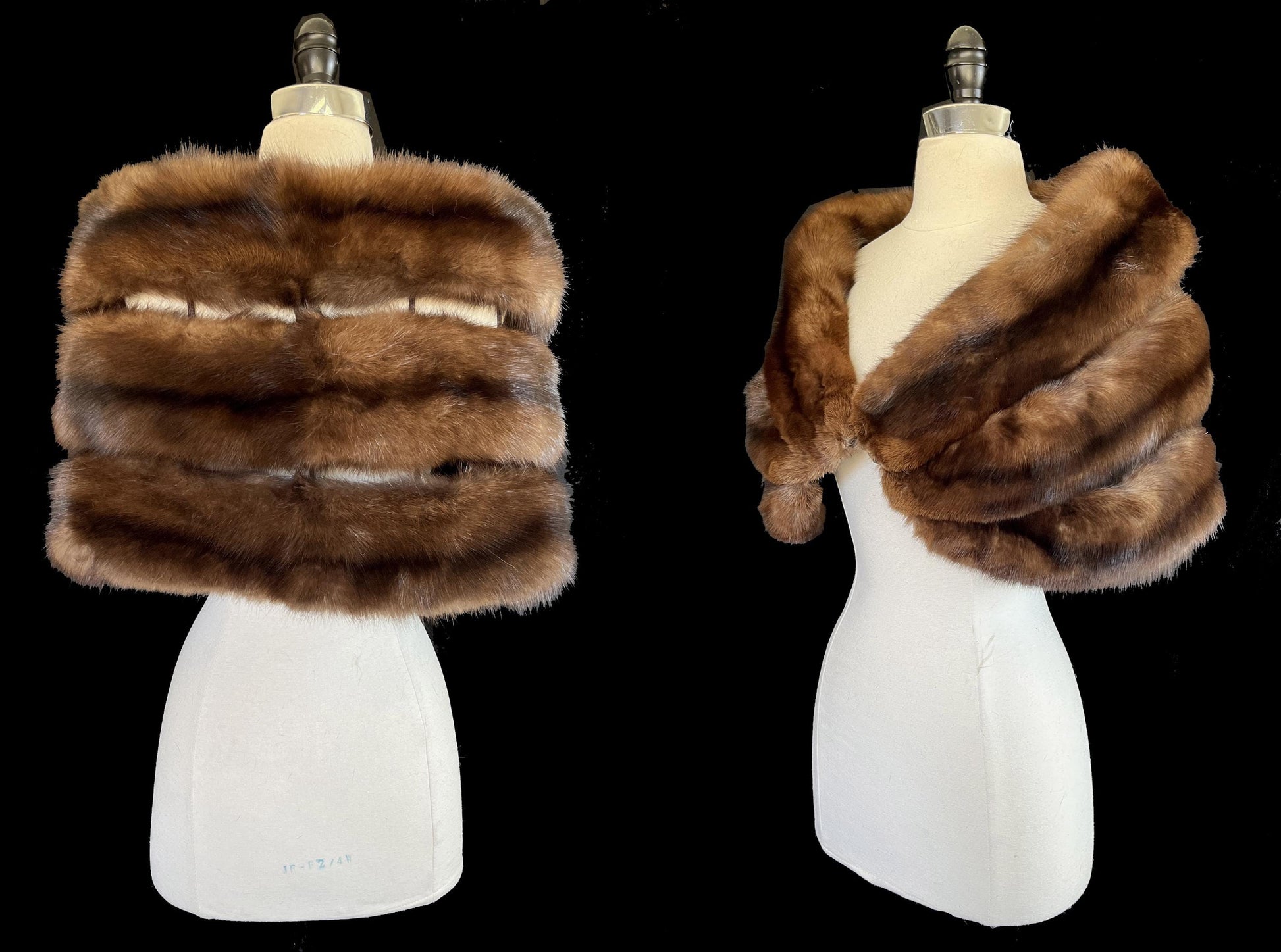 SABLE Fur Cape, Winter Wedding Stole, Russian Barguzin Real Vintage Fur Shawl, Mother of the Bride Gift, Mink Bridal Jacket Shawl, Small XS