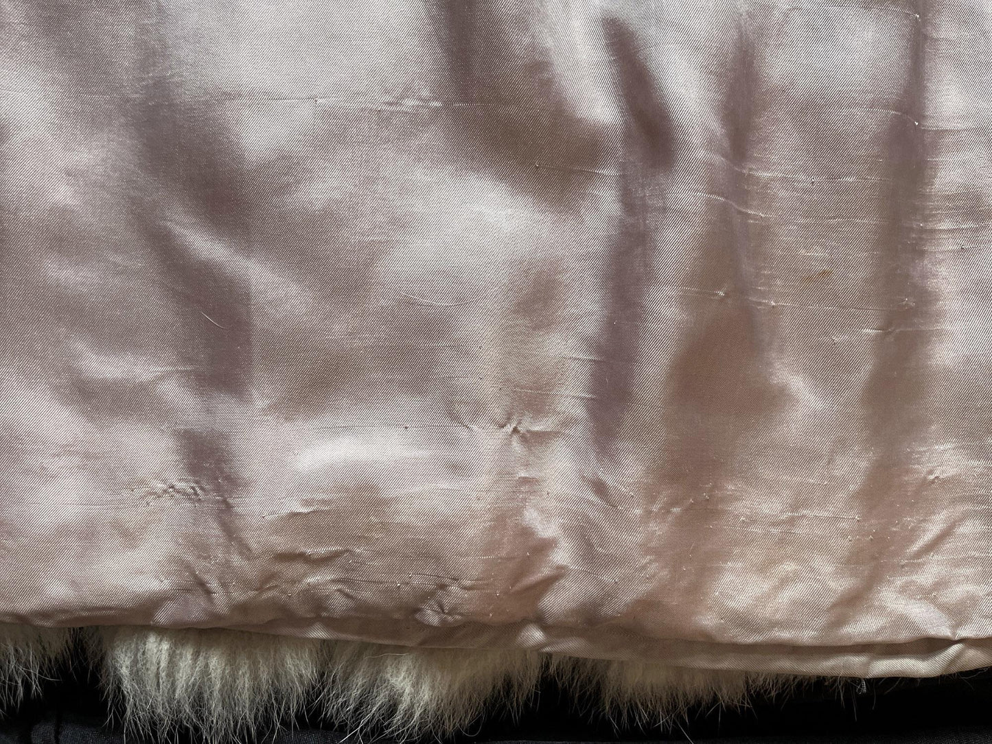 Norwegian FOX Fur Full Length Coat, Real Vintage Winter Wedding Jacket, Ivory White Bridal, Apres Ski, Mob Wife Style, Large XL Plus