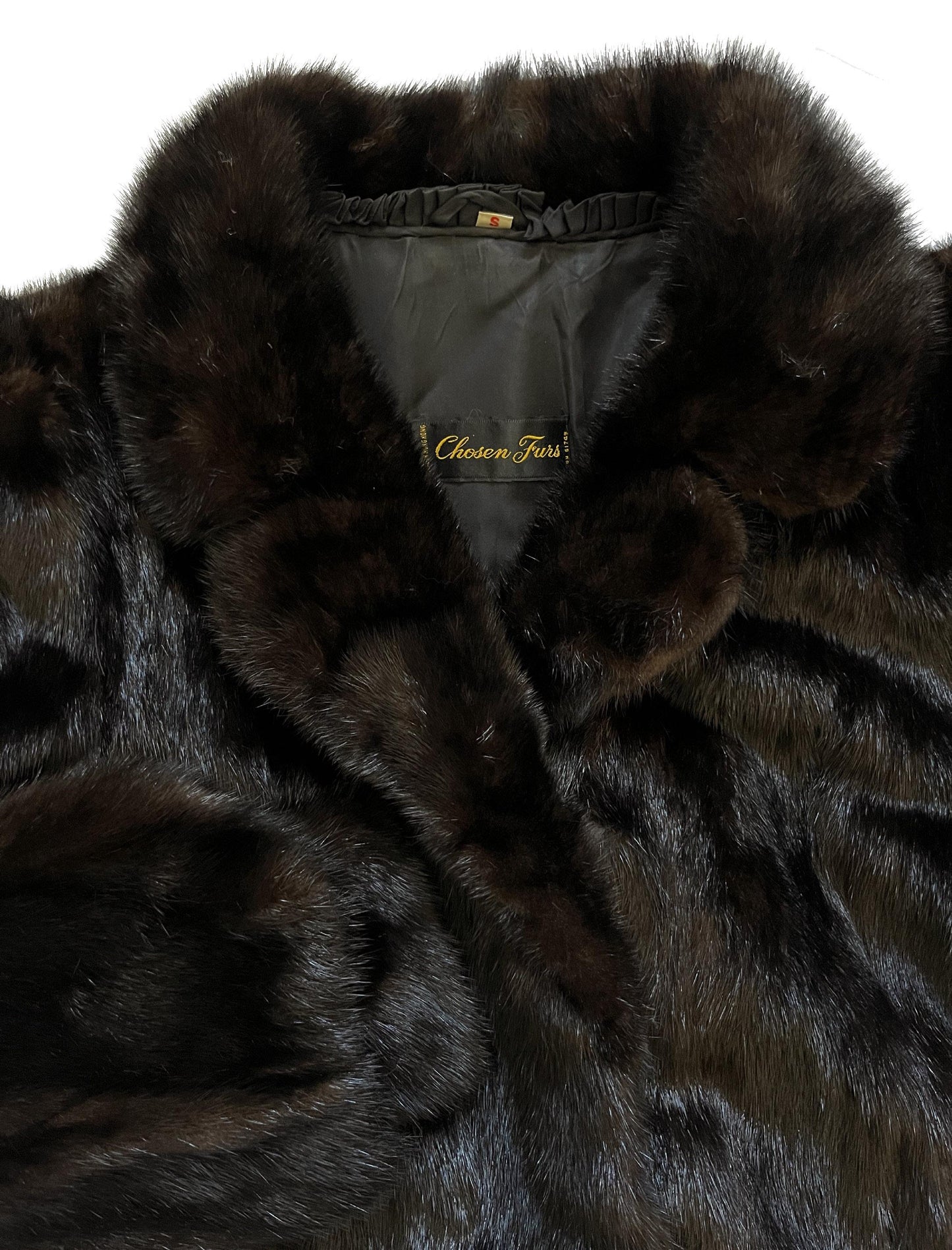 Ranch MINK Fur Coat, Real Vintage Mahogany Jacket, Rustic Dark Brown Wedding Bridal Bolero, Mob Wife Gift