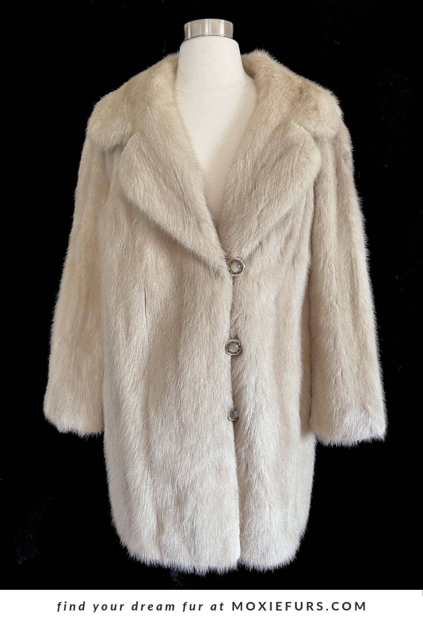 Beige Mink Fur Coat, Blonde Real Vintage Jacket, Tourmaline Champagne Bridal Stroller Bolero, Rustic Winter Wedding Bridesmaid Gift, Large