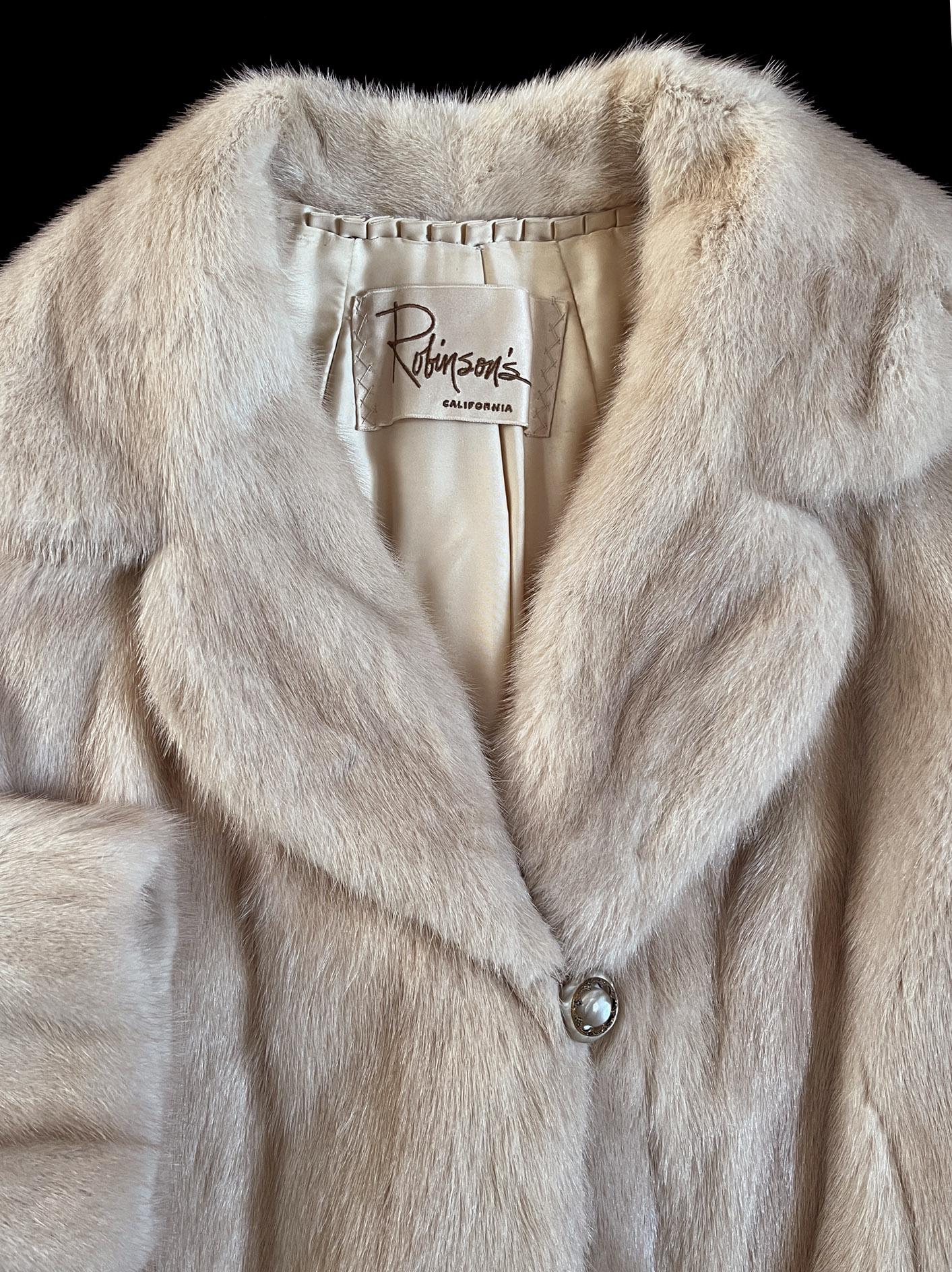 Beige Mink Fur Coat, Blonde Real Vintage Jacket, Tourmaline Champagne Bridal Stroller Bolero, Rustic Winter Wedding Bridesmaid Gift, Large