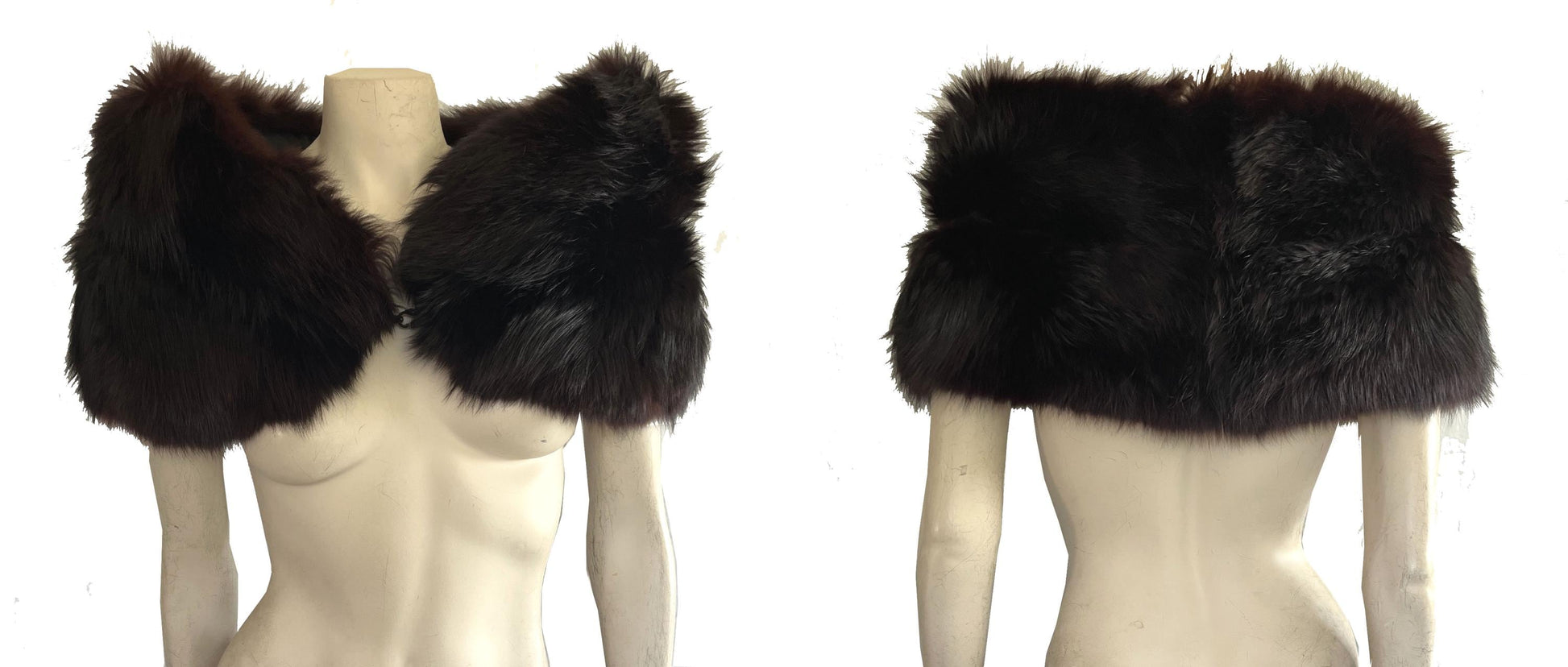 Brown FOX Fur Stole, Real Vintage Bridal Cape Shawl, Winter Wedding Gift, Mother of the Bride, Vintage Jacket Coat, Great Gatsby Party