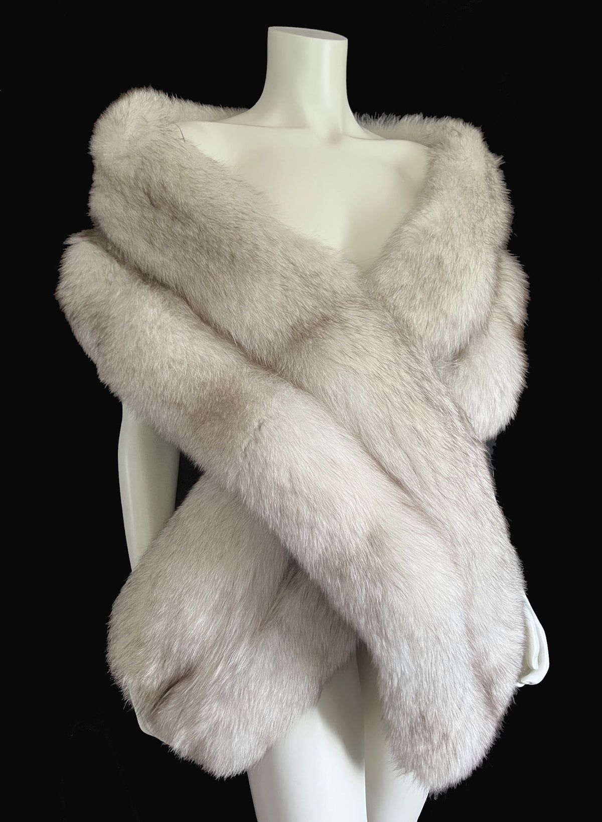 Long Norwegian Fox Fur Stole Fling