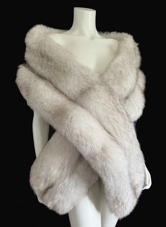Long Norwegian Fox Fur Stole Fling