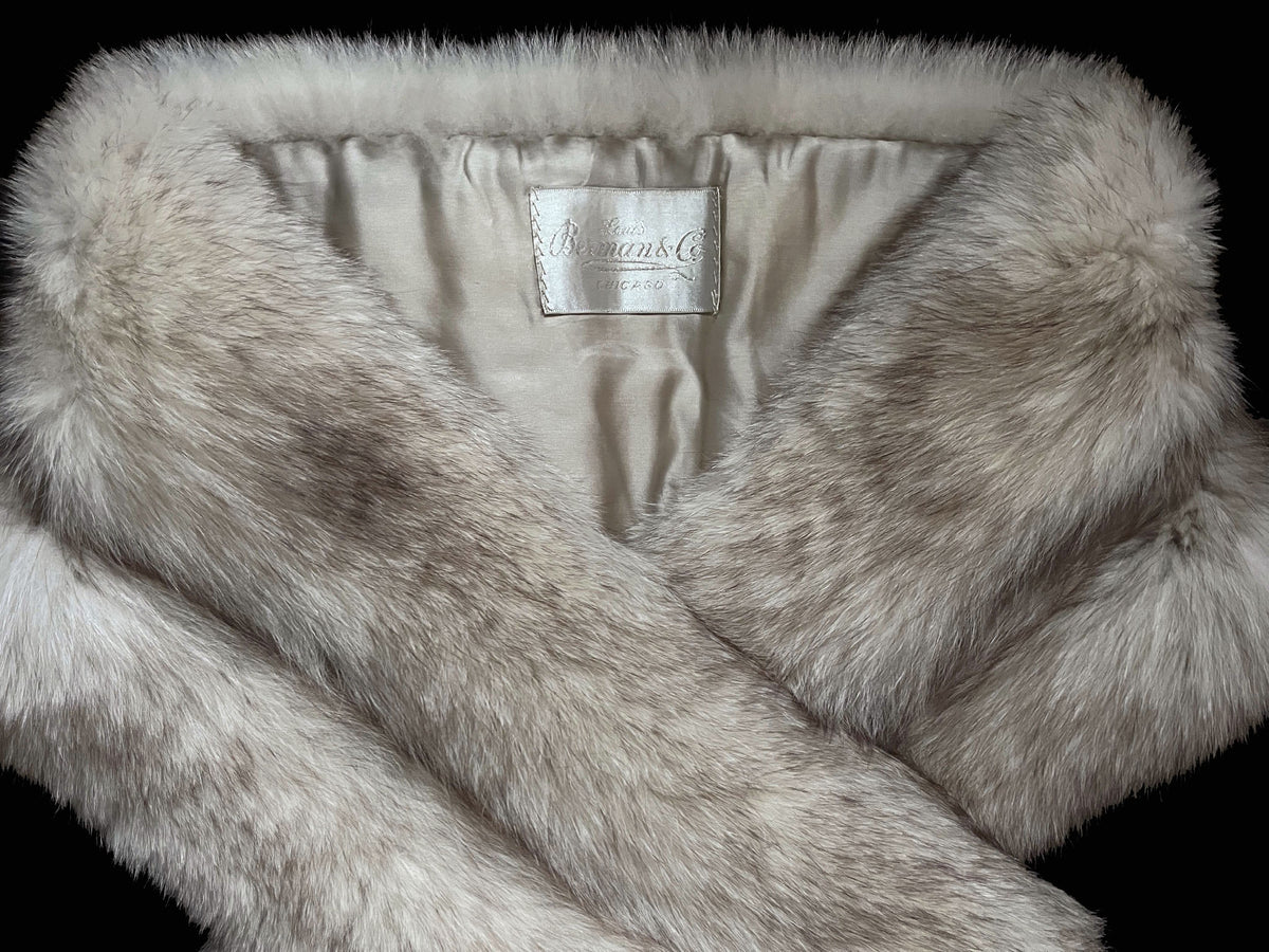 Long Norwegian Fox Fur Stole Fling