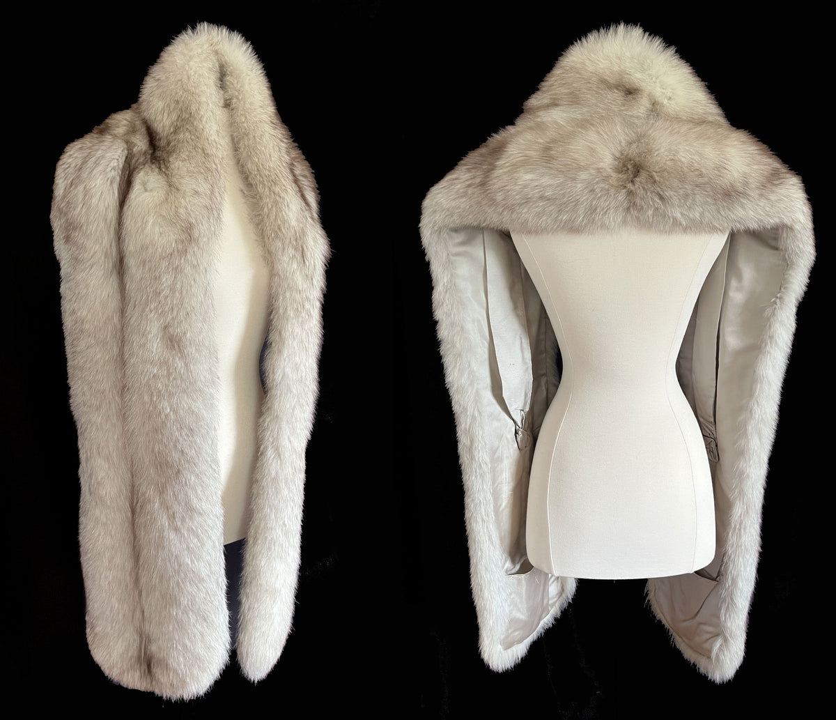 Long Norwegian Fox Fur Stole Fling