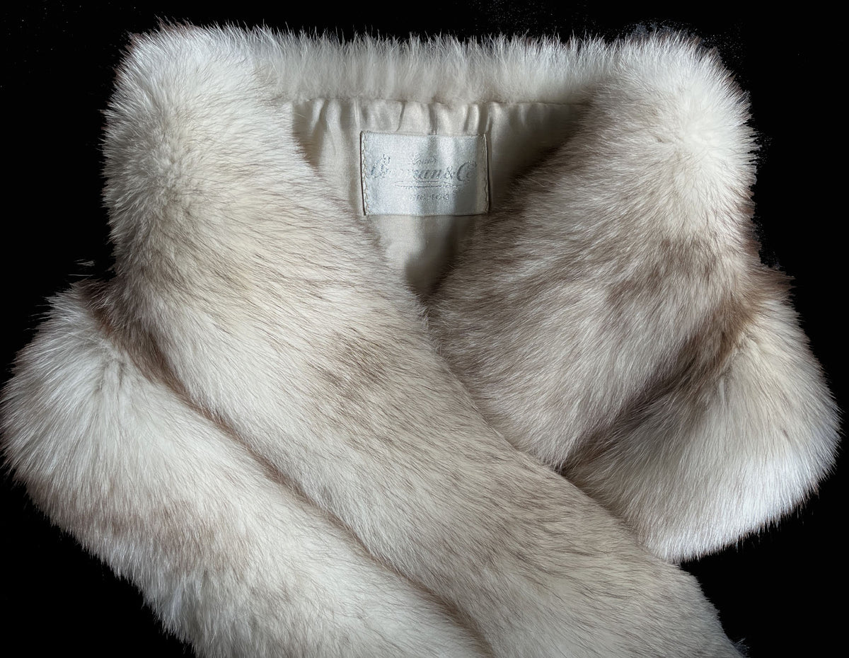 Long Norwegian Fox Fur Stole Fling