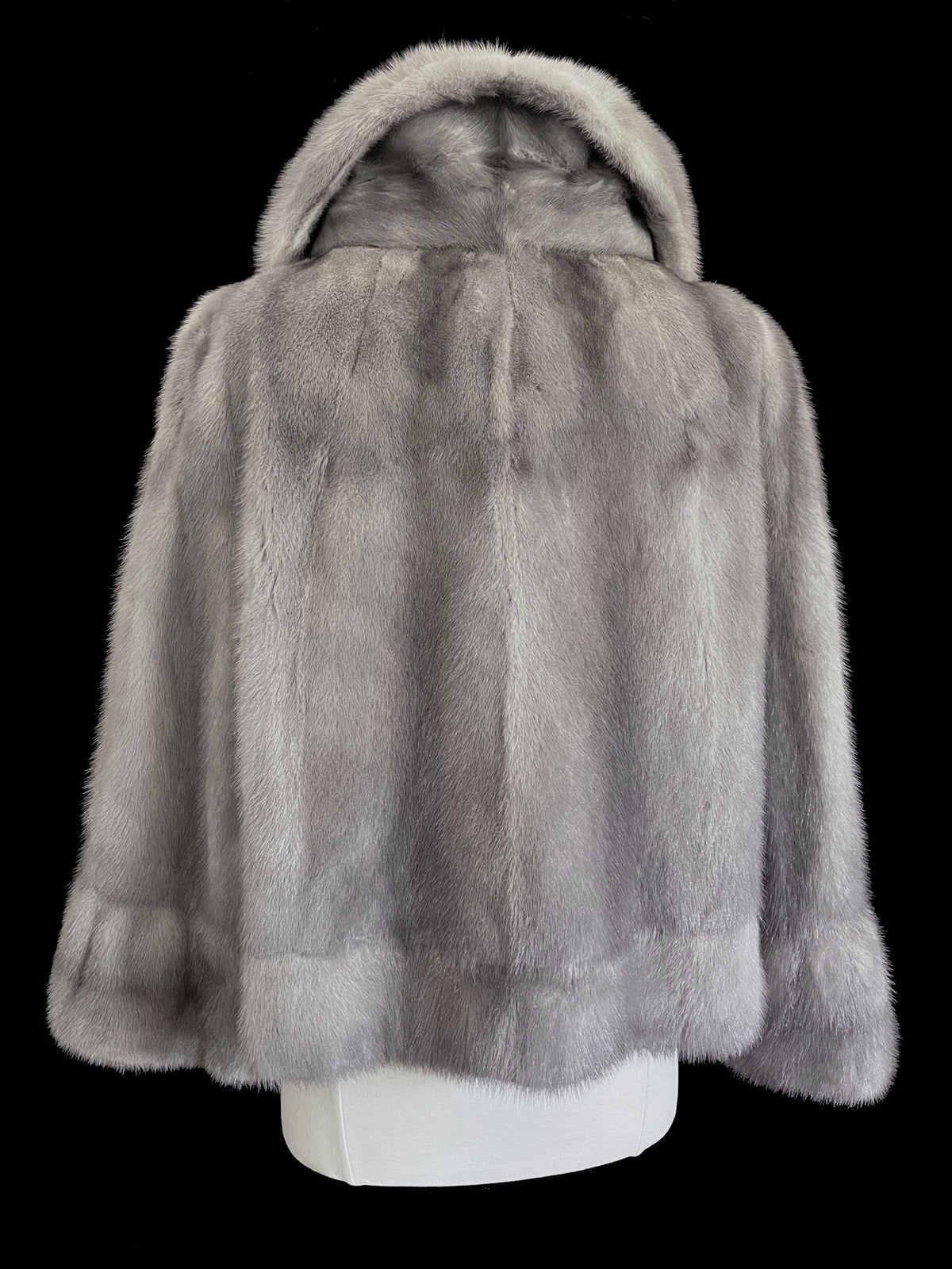Silver Mink Fur Jacket, Sapphire Coat