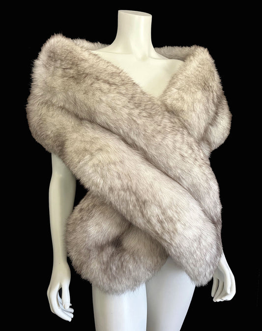 Norwegian Fox Fur Long Stole Fling