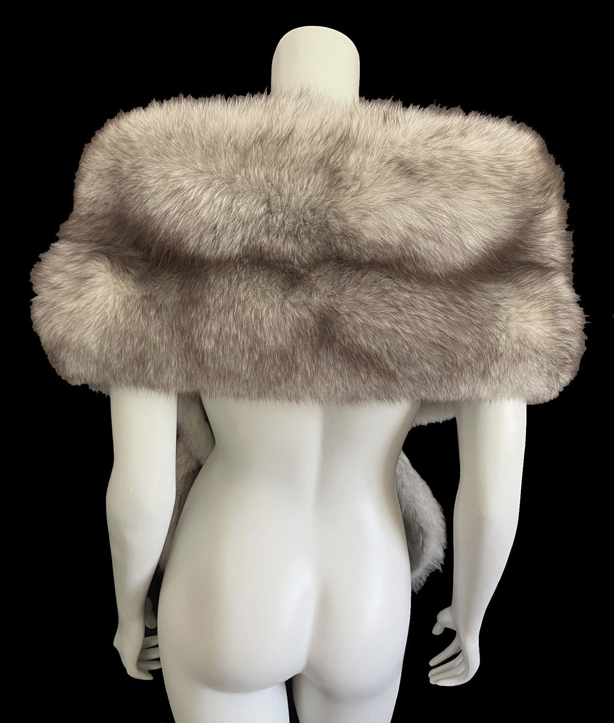 Norwegian Fox Fur Long Stole Fling