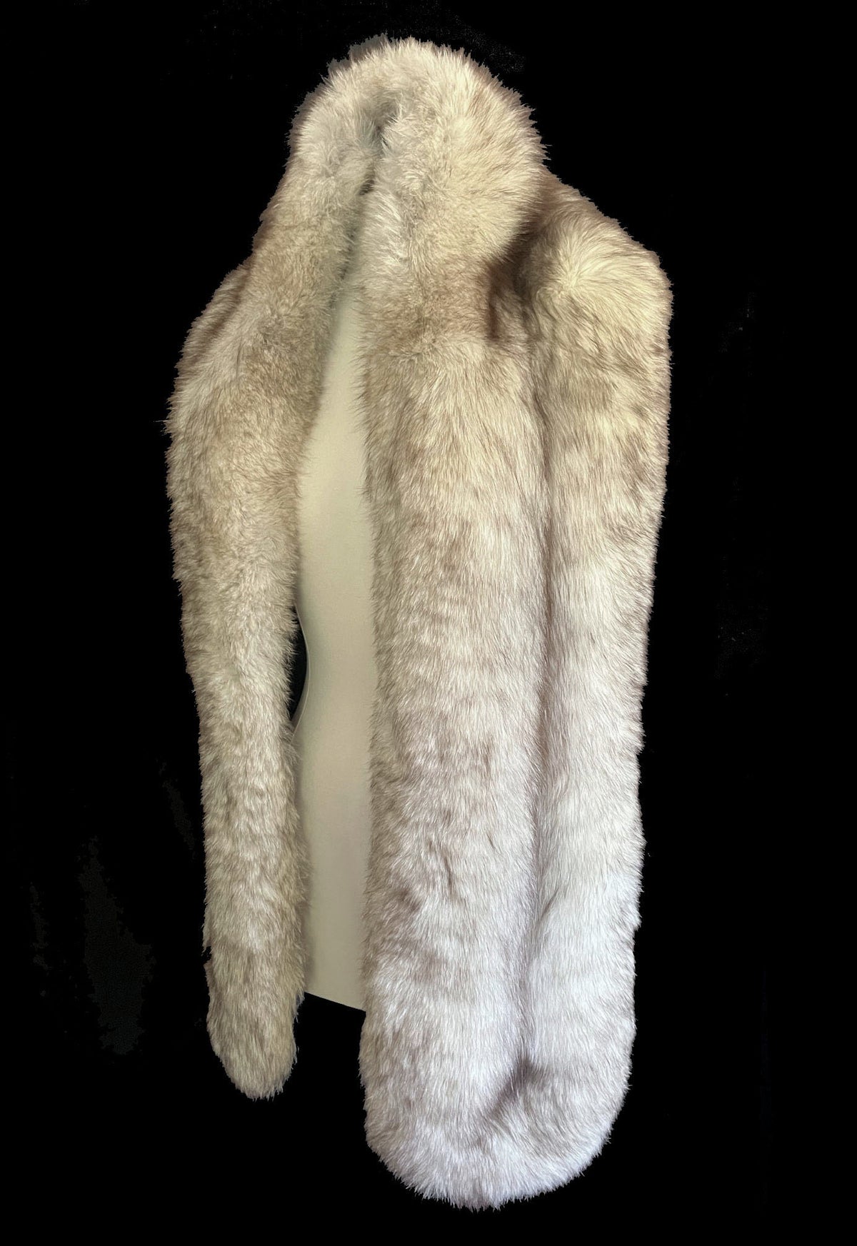 Norwegian Fox Fur Long Stole Fling
