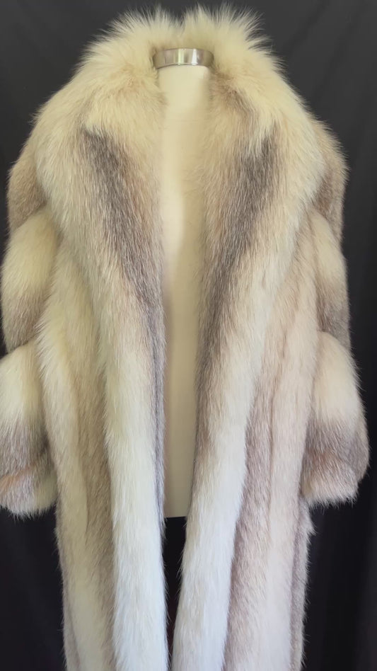 Shadow Golden Island Full-Length Fox Fur Coat
