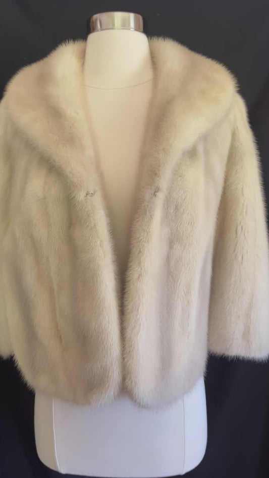 Azurene Mink Fur Cape Stole